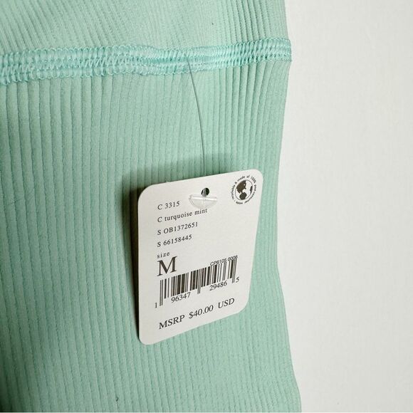 Free People FP Movement Free Throw High Rise Biker Shorts Mint Green Size M - Picture 8 of 9